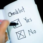 checklist, check yes or no, decision