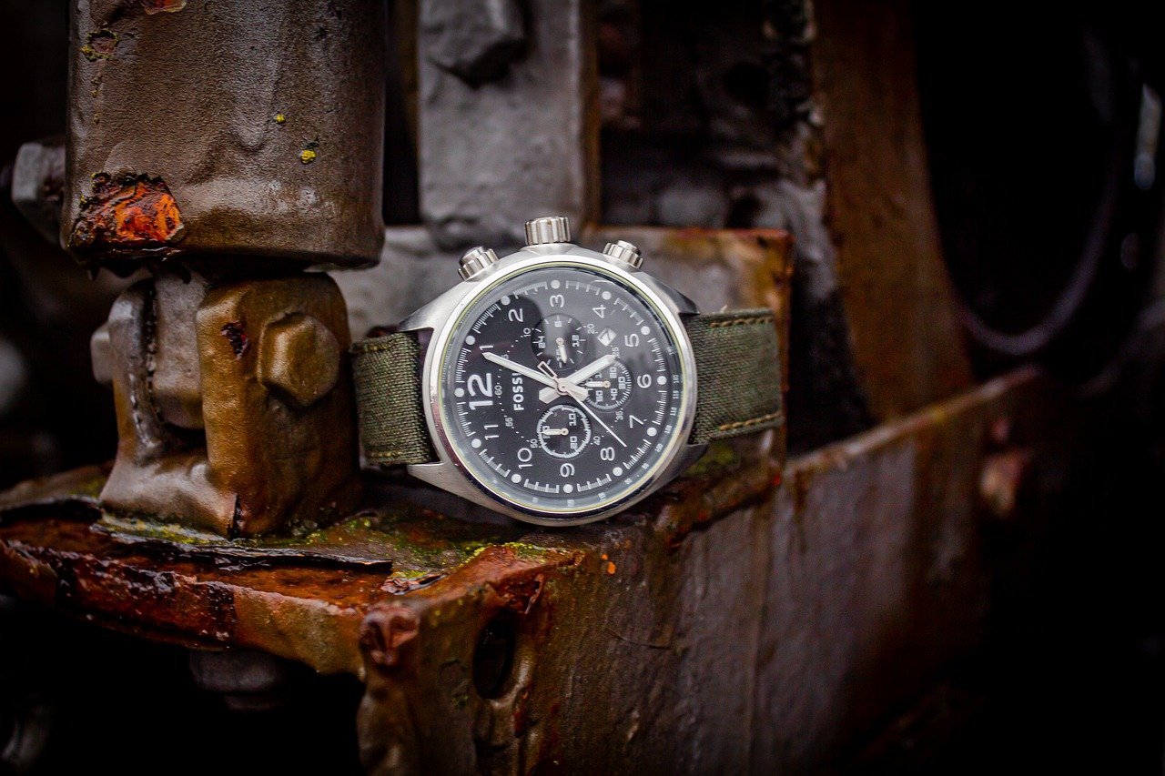 wrist watch, clock, chronograph